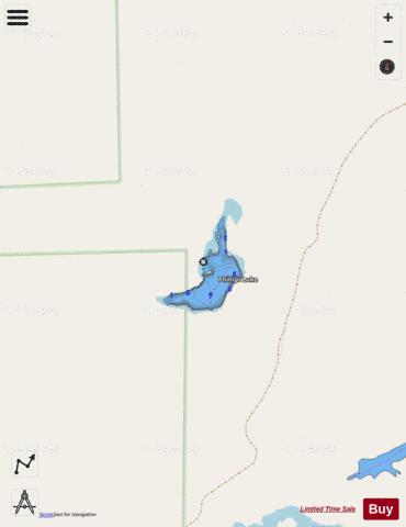 Phillips Lake,  Lincoln County depth contour Map - i-Boating App - Streets