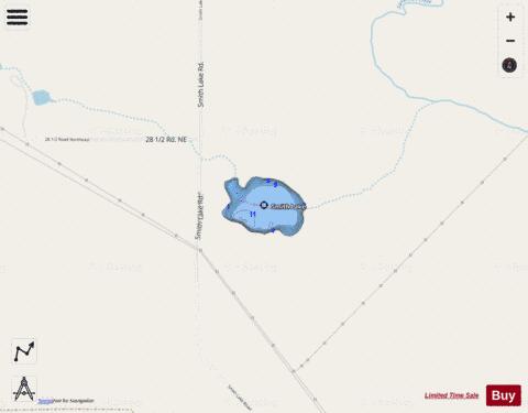 Smith Lake,  Douglas County depth contour Map - i-Boating App - Streets
