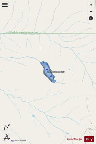 Springsteen Lake,  Skagit County depth contour Map - i-Boating App - Streets