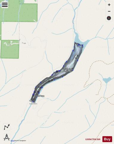 Union River Lake,  Kitsap County depth contour Map - i-Boating App - Streets