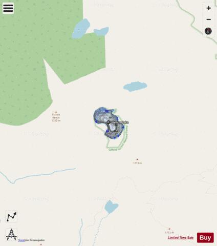 Venus Lake,  Skamania County Page depth contour Map - i-Boating App - Streets