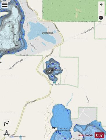 Anne Lake depth contour Map - i-Boating App - Streets