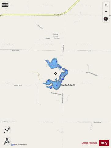 Bernice Lake depth contour Map - i-Boating App - Streets