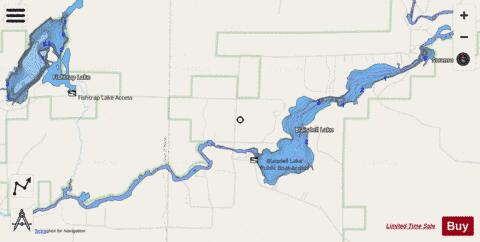 Blaisdell Lake depth contour Map - i-Boating App - Streets