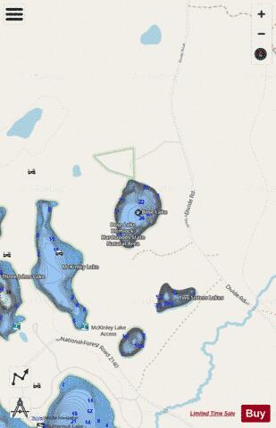 Bose Lake depth contour Map - i-Boating App - Streets