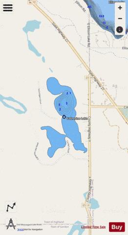 Catherine Lake depth contour Map - i-Boating App - Streets