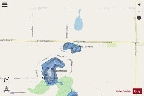 Chinty Lake depth contour Map - i-Boating App - Streets