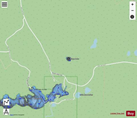 Diene Lake depth contour Map - i-Boating App - Streets