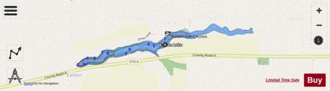 Easton Lake depth contour Map - i-Boating App - Streets
