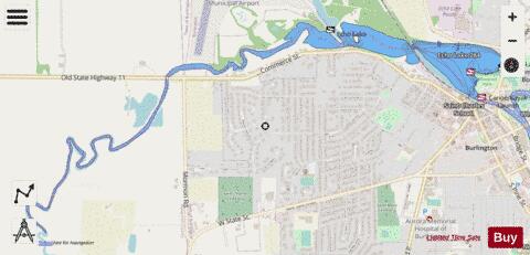 Echo Lake C depth contour Map - i-Boating App - Streets