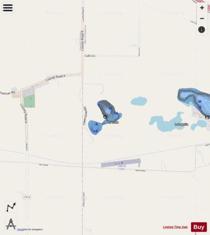 Ell Lake depth contour Map - i-Boating App - Streets