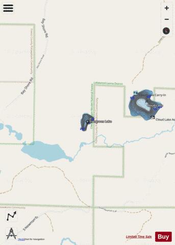 Evergreen Lake depth contour Map - i-Boating App - Streets