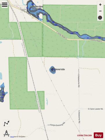 Grover Lake depth contour Map - i-Boating App - Streets