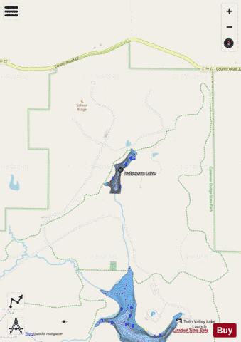 Halverson Lake depth contour Map - i-Boating App - Streets