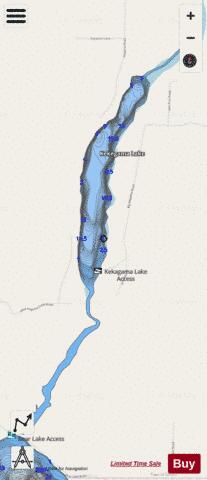 Kekegama Lake depth contour Map - i-Boating App - Streets