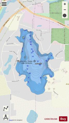 Lake Julia depth contour Map - i-Boating App - Streets