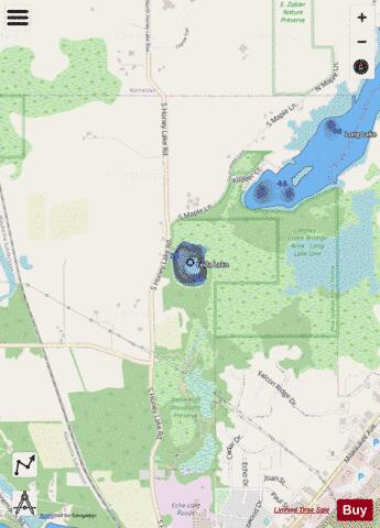Leda Lake depth contour Map - i-Boating App - Streets