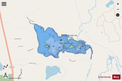 Little Bearskin Lake depth contour Map - i-Boating App - Streets