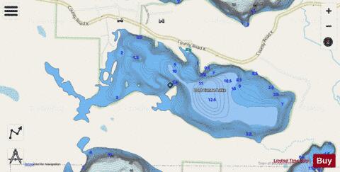 Lost Canoe Lake depth contour Map - i-Boating App - Streets