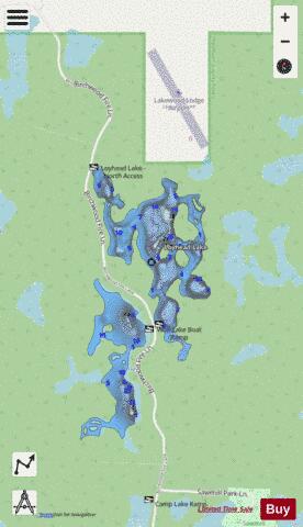 Loyhead Lake depth contour Map - i-Boating App - Streets