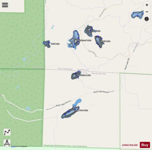 Mcclaine Lake depth contour Map - i-Boating App - Streets