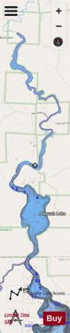 Moquah Lake depth contour Map - i-Boating App - Streets
