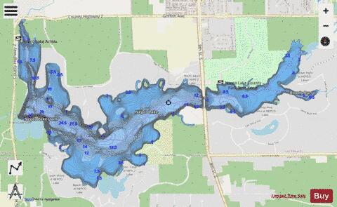 Nepco Lake depth contour Map - i-Boating App - Streets