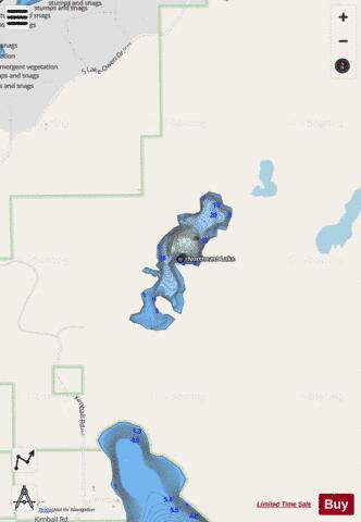 Northeast Lake depth contour Map - i-Boating App - Streets