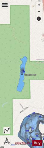 One Mile Lake depth contour Map - i-Boating App - Streets