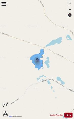 Pond Lake depth contour Map - i-Boating App - Streets