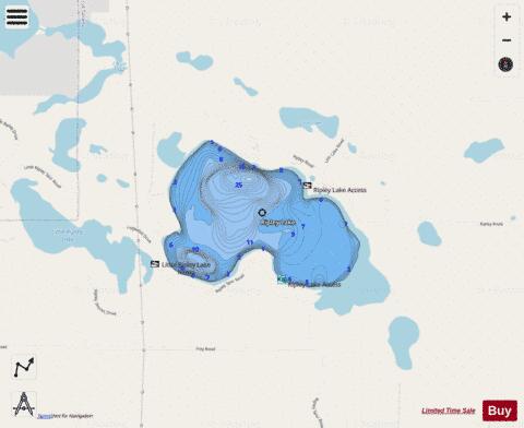 Ripley Lake depth contour Map - i-Boating App - Streets