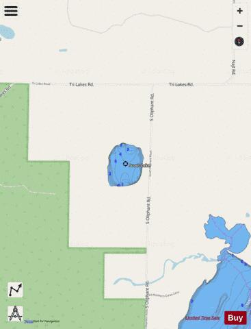 Scout Lake B depth contour Map - i-Boating App - Streets