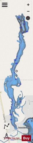 Tuscobia Lake depth contour Map - i-Boating App - Streets