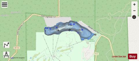 Weber Lake depth contour Map - i-Boating App - Streets