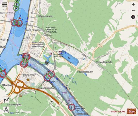 Krodel Lake depth contour Map - i-Boating App - Streets