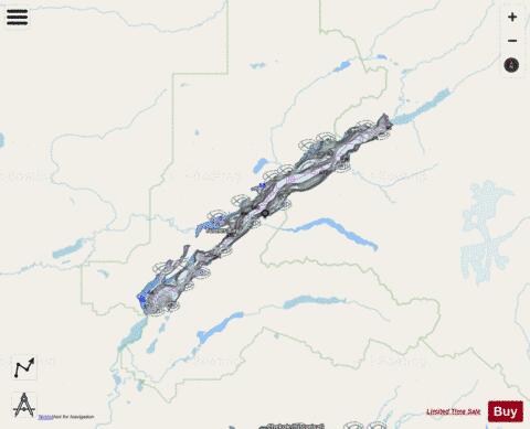 Clark, Lake depth contour Map - i-Boating App - Streets