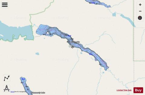 Kulik Lake depth contour Map - i-Boating App - Streets