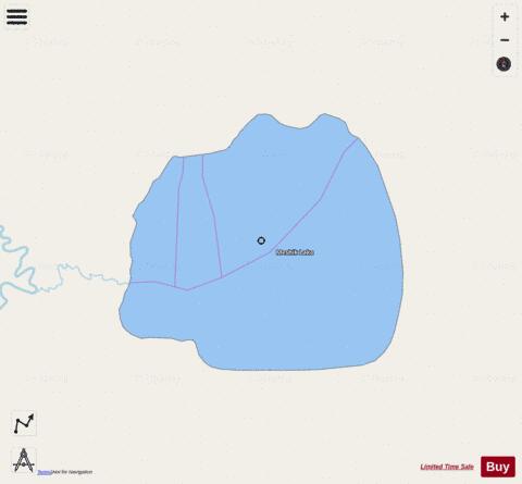 Meshik Lake depth contour Map - i-Boating App - Streets