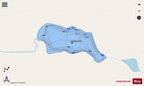 Portage Lake depth contour Map - i-Boating App - Streets