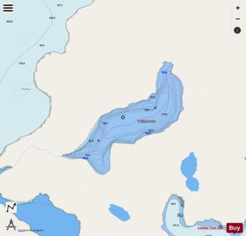 Delight Lake depth contour Map - i-Boating App - Streets
