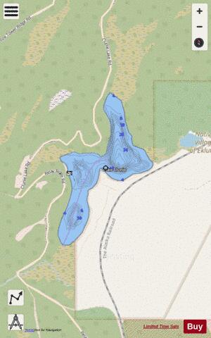 Clunie Lake depth contour Map - i-Boating App - Streets