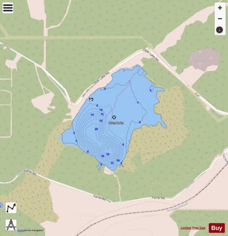 Otter Lake depth contour Map - i-Boating App - Streets