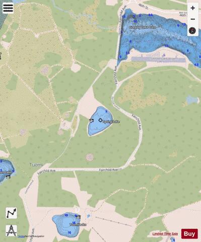 Spring Lake depth contour Map - i-Boating App - Streets