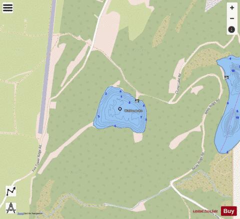 Walden Lake depth contour Map - i-Boating App - Streets