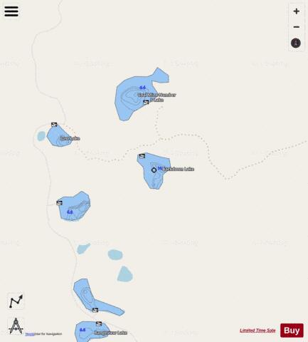 Backdown depth contour Map - i-Boating App - Streets