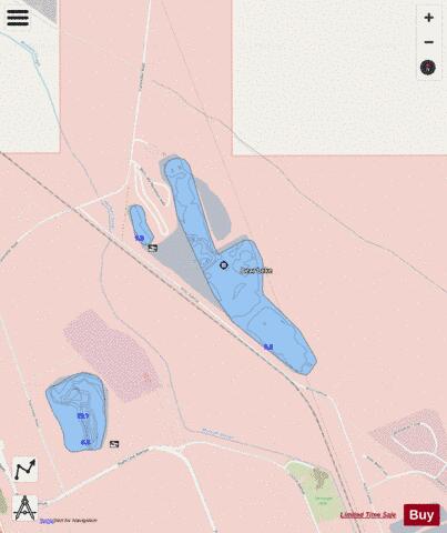 Bear depth contour Map - i-Boating App - Streets