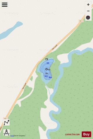 BearCub depth contour Map - i-Boating App - Streets