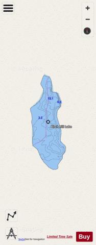 BirchHill depth contour Map - i-Boating App - Streets