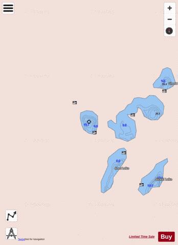 Josh depth contour Map - i-Boating App - Streets