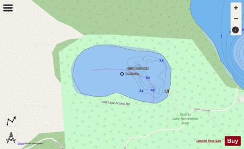 LittleLost depth contour Map - i-Boating App - Streets